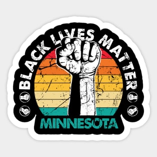 Minnesota black lives matter political protest Sticker